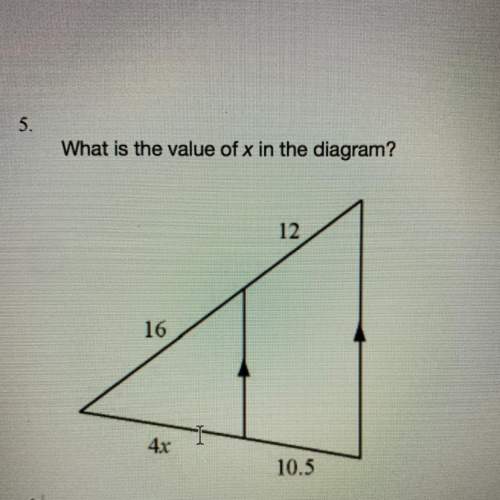 What is the value of x in the diagram