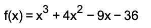 Find the x-intercept(s) and the y-intercept of the function.  a. the x-intercepts are x=