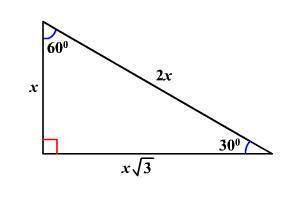 What are the lengths of the other two sides of the

triangle?
A
O AC = 5 and BC = 5
60°
10
O AC = 5
