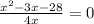 \frac{ {x}^{2} - 3x - 28 }{4x}  = 0