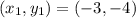 (x_1,y_1) = (-3,-4)