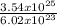 \frac{3.54 x 10^{25} }{6.02 x 10^{23} }