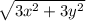 \sqrt{3x^2 + 3y^2}