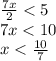 \frac{7x}{2}