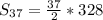 S_{37} = \frac{37}{2} * 328