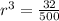 r^3 = \frac{32}{500}