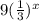 9(\frac{1}{3})^x