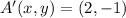 A'(x,y) = (2,-1)