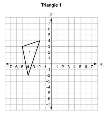 Mrs. Smith gives a group of students with a list of five different transformations of Triangle 3 to