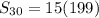 S_{30}=15(199)