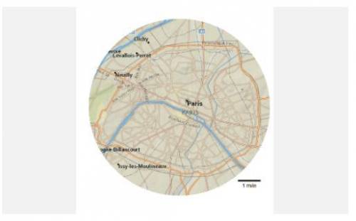 The city of Paris, France is completely contained within an almost circular road that goes around th