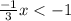 \frac{-1}{3}x