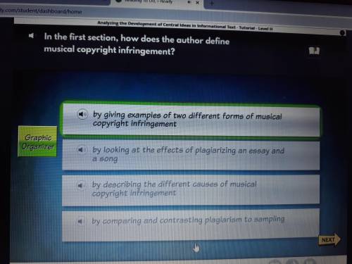 I'm the first section, how does the author define musical copyright infringement?

A:by describing t