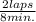 \frac{2laps}{8min.}