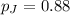 p_{J}=0.88