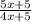 \frac{5x+5}{4x+5}