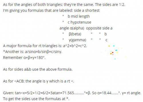 NEED HELP ASAP

Triangle XYZ was dilated by a scale factor of 2 to create triangle ACB andPart A:Use