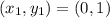 (x_1,y_1) = (0,1)