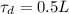 \tau_d = 0.5 L