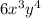 6x^3y^4