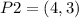 P2 = (4,3)