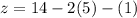 z=14-2(5)-(1)