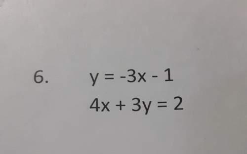 Solve using any method of substitution, show work plz.