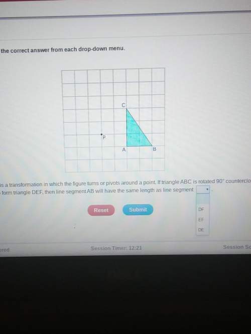 Arotation is a transformation in which he figure turns or pivots around a point. if triangle abc is