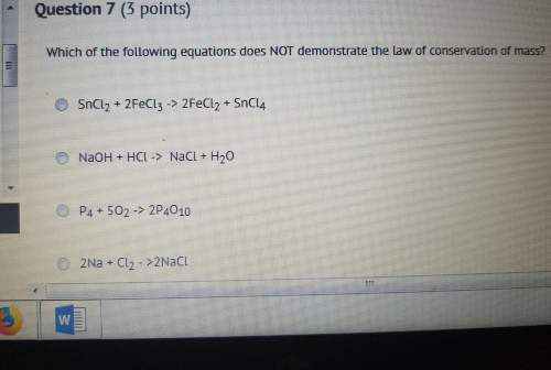 Which of the following equations does not demonstrate the law of conservation of mass
