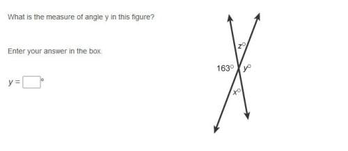 What is the measure of angle y in this figure