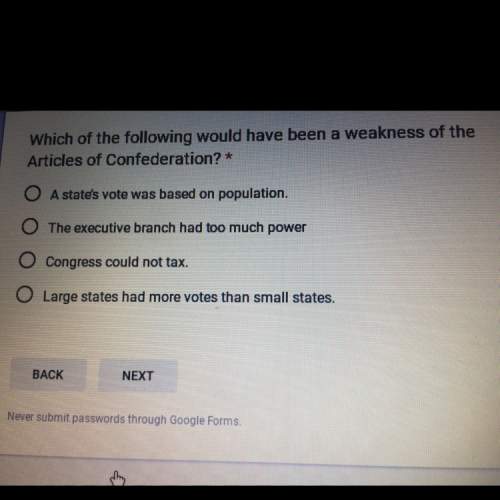 What was a weakness of the articles of confederation?
