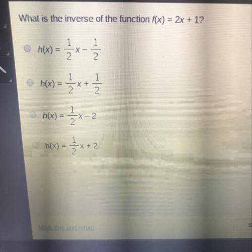 What is the inverse of the function