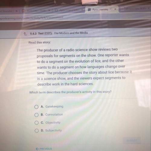 Which term describes the producers activity in this story ?