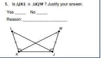 Decide if there is enough information to prove each of the following pairs of triangles are congruen