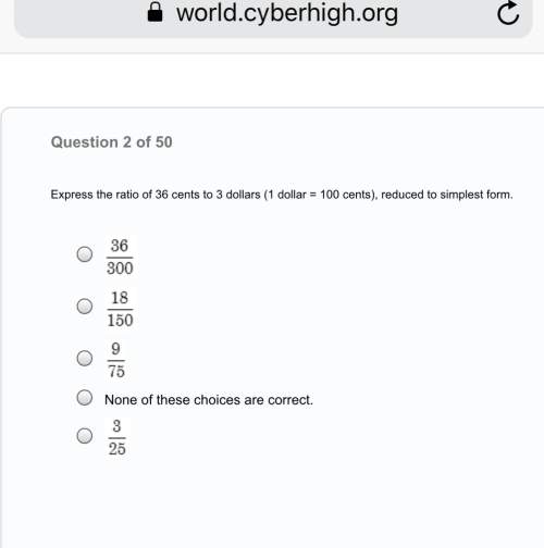 Express the ratio of 36 cents to 3 dollars (1 dollar = 100 cents), reduced to simplest form