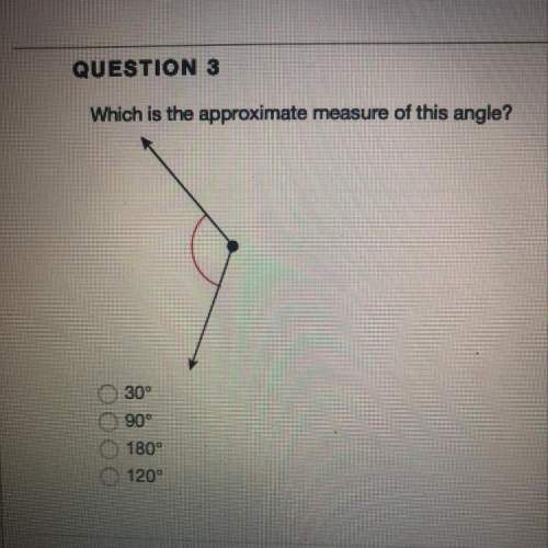 What is the approximate measure of this angle