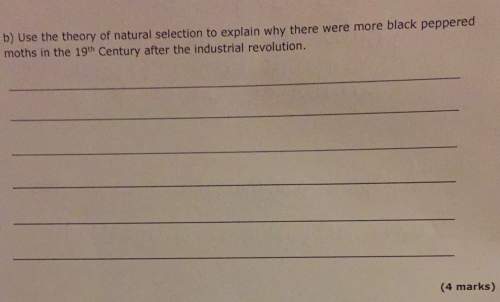 Use the theory of natural selection to explain why there were more black peppered moths in the centu