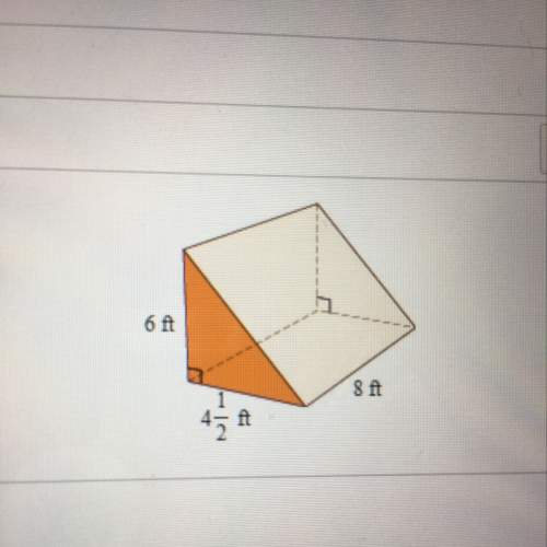 Find the volume of the right triangular prism.