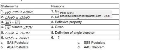 What is the missing reason in the two-column proof?