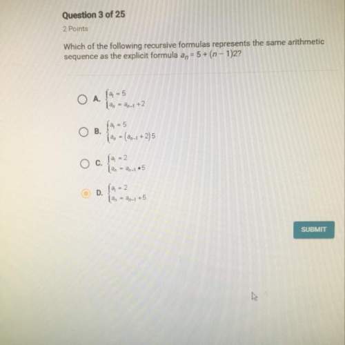 Which of the following recursive formulas represents the same arithmetic sequence as the explicit fo