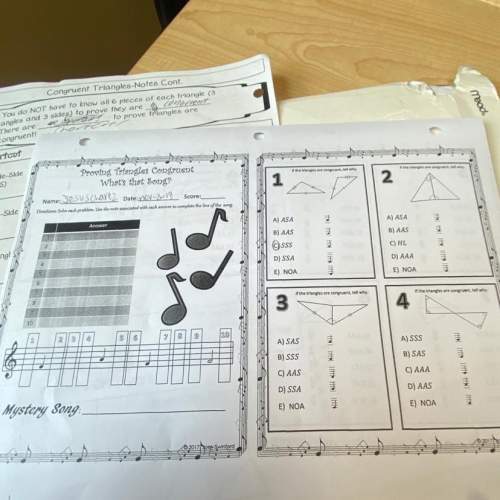 Proving triangles congruent. what's that song