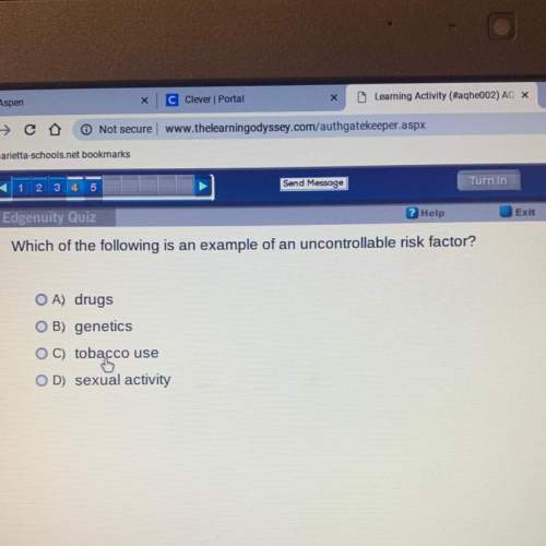 Which of the following is an example of an uncontrollable risk factor