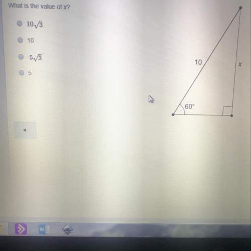 Geometry, !  what is the value of x?