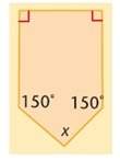 What is the value of the missing angle.  a. 50 b. 60 c. 100 d. 240