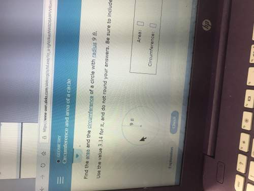 Find the circumference and the area of the circle with diameter 9ft use vale 3.14 to with ans