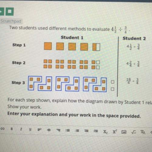 Two students used different methods to evaluate 4 1/2 divided by 3/4
