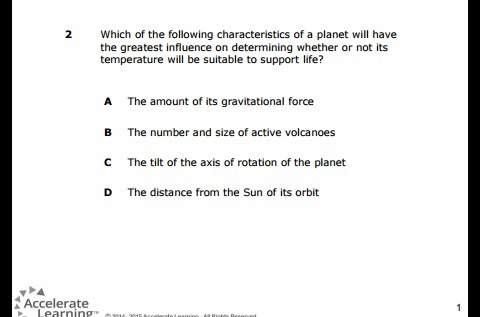 Which of the following characteristics of a planet will have the greatest influence on determine whe