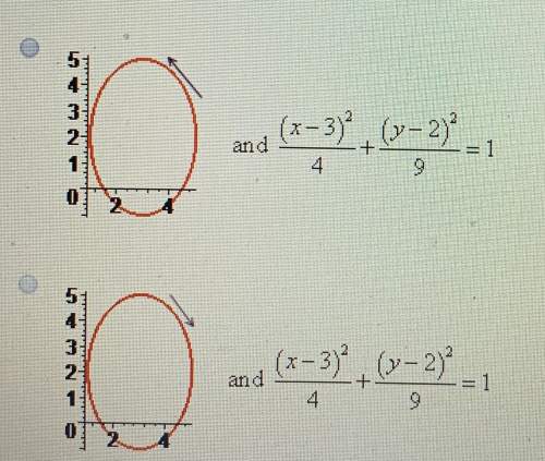 Rewrite the parametric equations in cartesian form. graph the curve; include an arrow to show the d