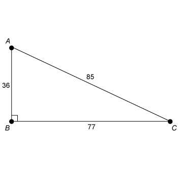 What is cos c?  a. 77/36