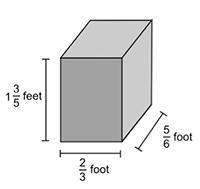 15 points what is the volume of the box pictured below?  a. 8/9 b.9/10